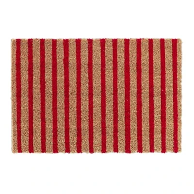 Afbeelding van Relaxdays deurmat kokos 40 x 60 cm antislip weerbestendig gestreept