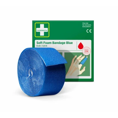 Afbeelding van Cederroth, EHBO doos, Gips zelfklevend zacht foam verband blauw