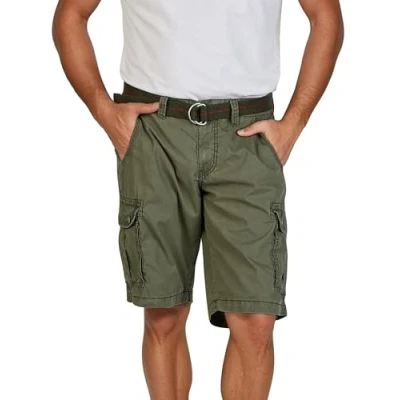Afbeelding van Timezone Maguiretz Jeansshort, Heren, Maat: 32, Olive wood