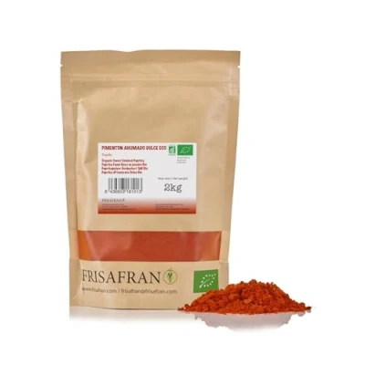 Afbeelding van FRISAFRAN Gerookt paprikapoeder Zoet 2kg Zoete Paprika Gerookte Biologische Smoked