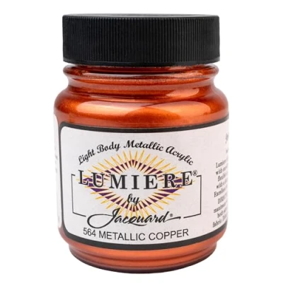 Afbeelding van Jacquard Lumiere verf metallic koper 2.5 oz