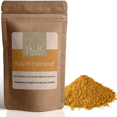 Afbeelding van JKR Spices® Ras el Hanout kruidenmengsel, ideaal voor Marokkaanse, oosterse gerechten, veganistisch, groenten, vis, vlees, couscous specerijen, 100% natuurlijk zonder toevoegingen