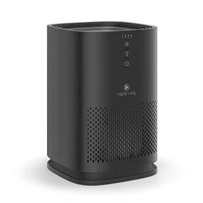 Afbeelding van Medify MA 14 Luchtreiniger met H13 True HEPA filter, 18 m² afdekking, filtert allergenen, rook, stof, geuren, pollen, dierenharen, stil, verwijdert 99,9% deeltjes tot 0,1 micron zwart, 1 stuk