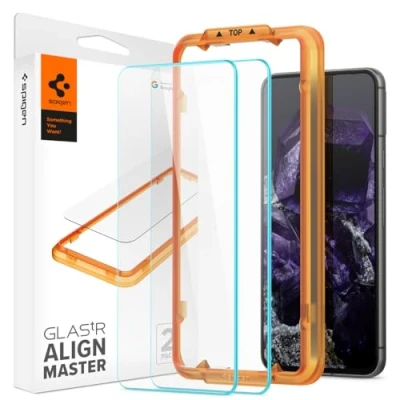 Afbeelding van Spigen Screenprotector geschikt voor Google Pixel 8 met Montage frame 2 Pack