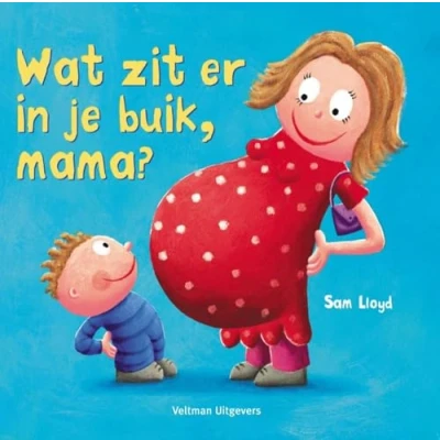 Afbeelding van Veltman uitgevers flapjesboek wat zit er in je buik, mama?