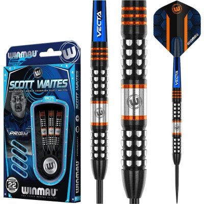 Afbeelding van WINMAU Scott Waites: Steeltip Tungsten Dartpijlen Professioneel 22g