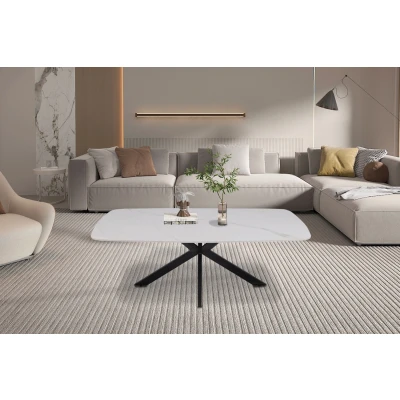 Afbeelding van Salontafel &#039;Apollo&#039; 130 cm Deens Ovaal Steen Wit
