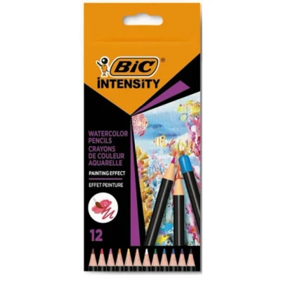 Afbeelding van Bic aquarelpotlood Intensity, etui van 12 stuks kleurpotlood