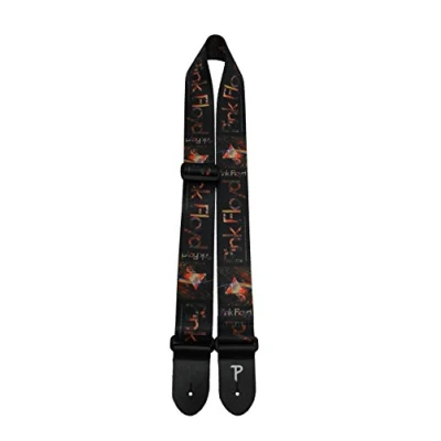 Afbeelding van Perri&#039;s Leathers Pink Floyd Gitaarstrap (Official Licensing) 5 cm Double Side, Polyester Webbing, Verstelbaar 39&quot; 58&quot; Long, LPCP 8092 Prisms logo