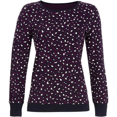 Afbeelding van Paars panterprint pyjamashirt Ringella Maat 46