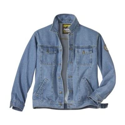 Afbeelding van ATLAS FOR MEN Jeansjack verkrijgbaar in grote maten van M tot 5XL, Denim Blauw, L
