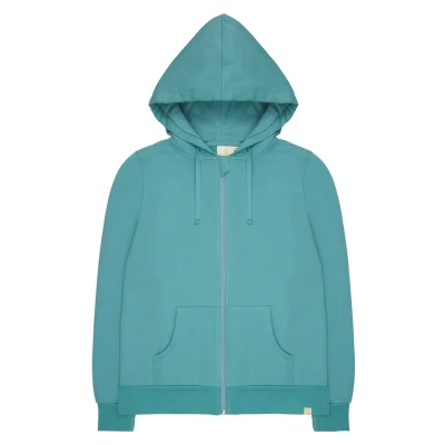 Afbeelding van greenjama Hoodie voor dames in zachte sweatkwaliteit, GOTS gecertificeerd sweatjack, Topaz, 40