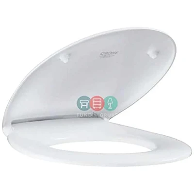Afbeelding van Grohe Bau Ceramic closetzitting met deksel quickrelease Wit