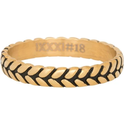 Afbeelding van Leaf knot iXXXi Vulring 4 mm 17 / Gold fill in black