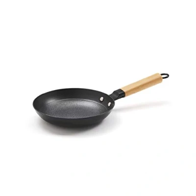Afbeelding van Qulinart by Brandt, ultralichte gietijzeren pan met honingraatlaag, 20 cm pan, alle warmtebronnen inclusief inductie, PFOA vrij, verwarmt gelijkmatig en snel
