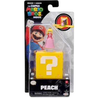 Afbeelding van Super Mario Movie Question Block Mini Figure Peach