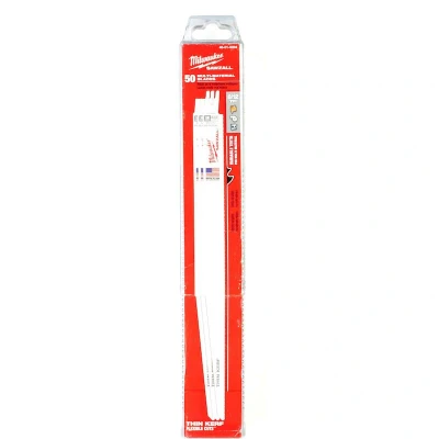 Afbeelding van MILWAUKEE 48016094 reciprozaagblad universeel voor hout / metaal kunststof 300mm 8/12 TPI (50 st.)