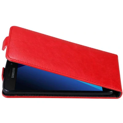 Afbeelding van Cadorabo Hoesje geschikt voor Samsung Galaxy A3 2017 in APPEL ROOD Beschermhoes Flip Case Cover magnetische sluiting