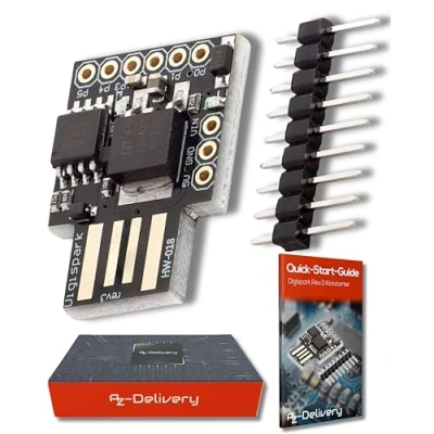 Afbeelding van AZDelivery Digispark Rev.3 Kickstarter met ATTiny85 en USB compatibel Arduino Inclusief E Book! 1