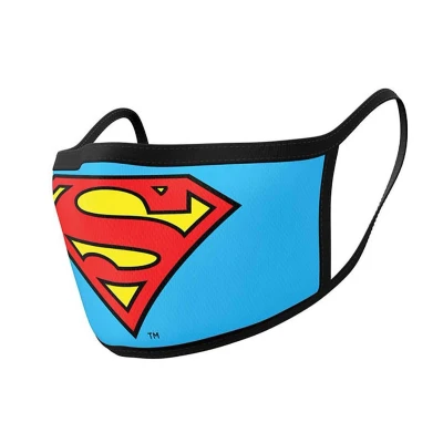 Afbeelding van Superman Face Mask Set Logo