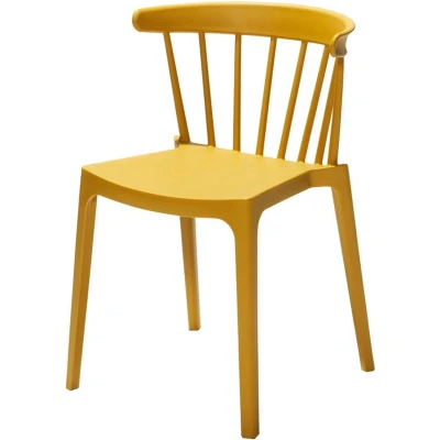 Afbeelding van Windson polypropyleen stoelen okergeel (4 stuks)