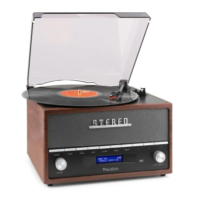 Afbeelding van Audizio Frisco Retro platenspeler met ingebouwde DAB+ radio USB