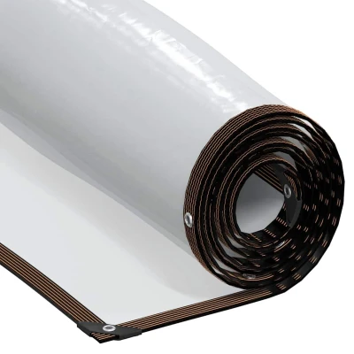Afbeelding van vidaXL Doorzichtig zeildoek met zeilringen 4x6 m polyethyleen