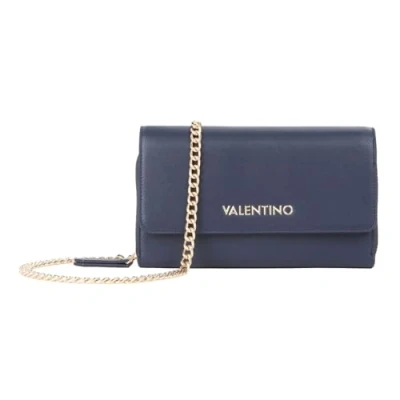 Afbeelding van VALENTINO schoudertas koppeling Zero Re Wallet With Shoulder Strap Blu Notte donkerblauw