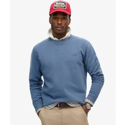 Afbeelding van Superdry Essential LOGO CREW Sweater, Heren, Maat: Large, Moonlight blue