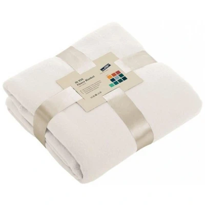 Afbeelding van James &amp; Nicholson Fleece plaid gebroken wit 130 x 170 cm