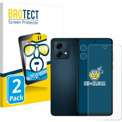 Afbeelding van BROTECT Screenprotector voor Motorola Moto G84 (Voor+Camera) Folie Beschermfolie transparant (2 Stuks)