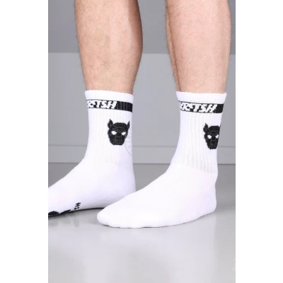 Afbeelding van SNKRFTSH PUPPY SOCKS BLACK Men Size: 39 42 / White