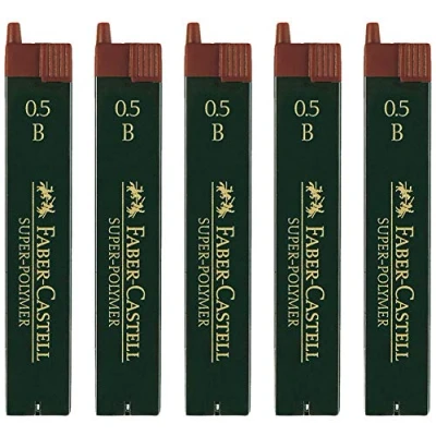 Afbeelding van Faber Castell Super polymeer fijne vullingen (5 blikjes, 0,5 B)