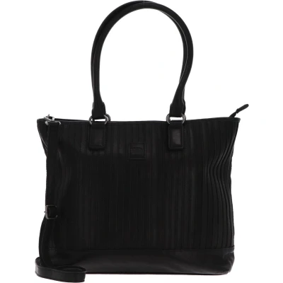 Afbeelding van FREDsBRUDER Leren Schoudertas Vertical City Bag Black Zwart