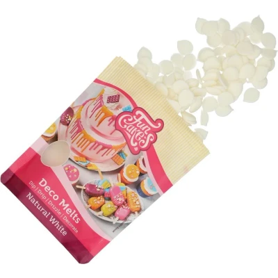 Afbeelding van FunCakes Deco Melts Smeltsnoep Candy Smeltchocolade Natuurlijk Wit 250g