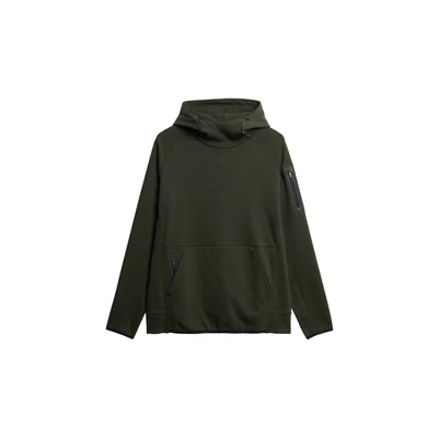 Afbeelding van Superdry Mannen Tech Hoodie met Logo en Losse Pasvorm Groen Grootte: Xxxl