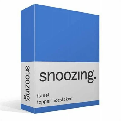 Afbeelding van Snoozing Flanel Hoeslaken Topper Tweepersoons 140x200 cm Meermin