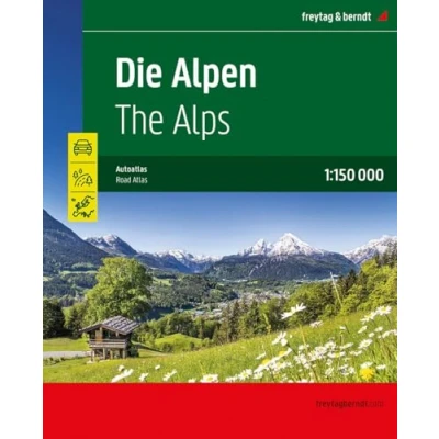 Afbeelding van Die Alpen, Straßenatlas 1:150.000, freytag &amp; berndt: Autoatlas mit Spiralbindung