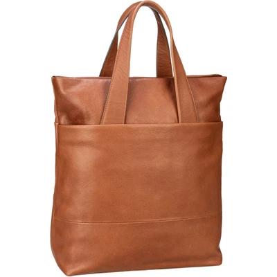 Afbeelding van LEONHARD HEYDEN Schoudertas met laptopvak Hamburg Shopper Cognac Bruine