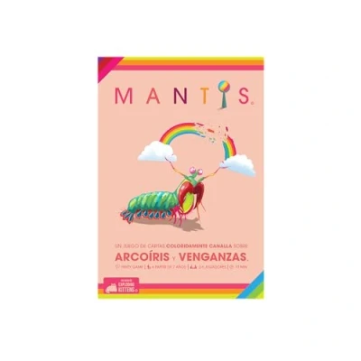 Afbeelding van Exploding Kittens Mantis Kleurrijk kaartspel, Calla over regenboog en wraak, vanaf 7 jaar, voor 2 tot 6 spelers, 10 minuten per spel, Spaans