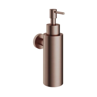 Afbeelding van HotBath Cobber zeepdispenser wandmodel Geborsteld koper PVD