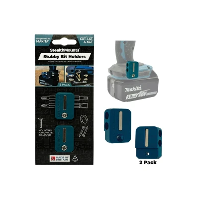 Afbeelding van StealthMounts BH MK S BLU 2 Stubby Magnetische Bithouder Voor Machines Makita CXT/LXT/XGT Blauw Stuks