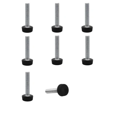 Afbeelding van SKIR&#039;CO 8 stuks, meubelstelpoten M8 x 40 mm, verstelbare ronde poten 20 mm diameter, draadstelvoet