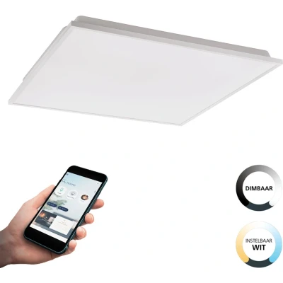 Afbeelding van EGLOÂ connect.zÂ Herrora ZÂ SmartÂ PlafondlampÂ Â 59,5Â cmÂ WitÂ Dimbaar
