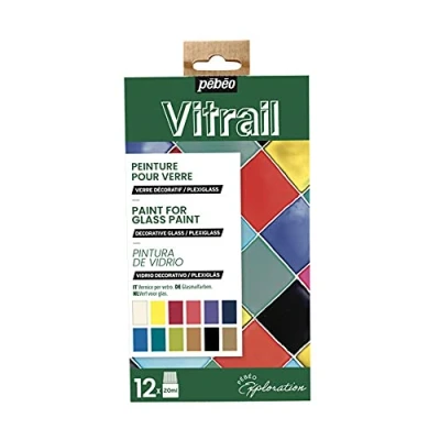 Afbeelding van Pebeo vitrail transparant set 12 x 20 ml