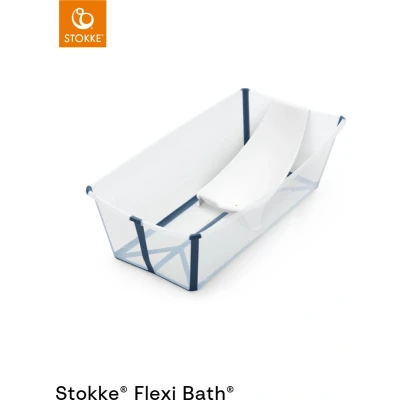 Afbeelding van Stokke Bad Opvouwbaar Flexi Bath XL Bundle Transparant Blue