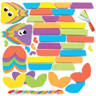 Afbeelding van Baker Ross Vis Mix &amp; Match Sets (6 stuks) Knutselspullen en Knutselsets voor Kinderen