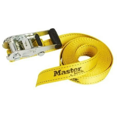Afbeelding van MasterLock Spanband met klem geel 6m x 35 mm