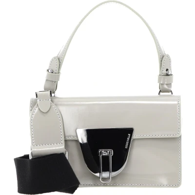 Afbeelding van COCCINELLE Leren Schoudertas Avondtas Coccinellenico Shiny Cal Handbag Gelso Beige