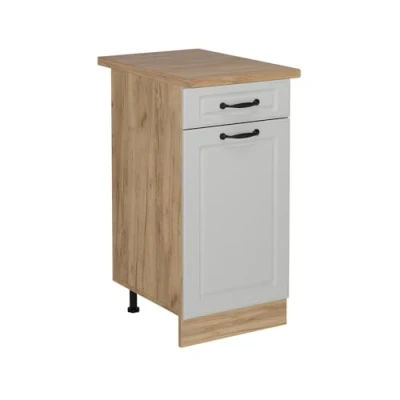 Afbeelding van Vicco Keukenonderkast R Line, Wit Landhuis/Krachtige Eik goud, 40 cm , WB